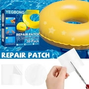Fnochy Waterproof Patch, 30 Pieces 2.4 Inches Clear TPU Pool Patch Repair Kit, Vinyl Patches Seal DIY Fix Holes for Swimming Ring, Pool Floats, Inflatable Toys, Inflatable Boat, Air Mattress, Tent